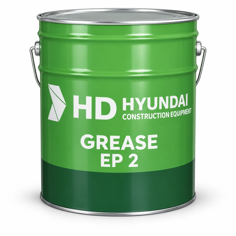 Ilustración de referencia de un balde verde de grasa Hyundai EP2